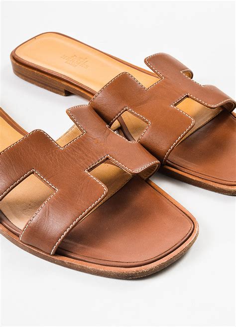 hermes oran sandals brown|oran sandals true to size.